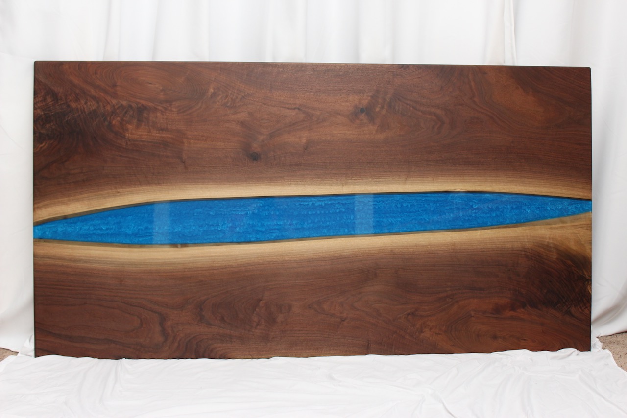 Black Walnut Dining Table, Blue river, Hardwax oil finish 84 x 44
